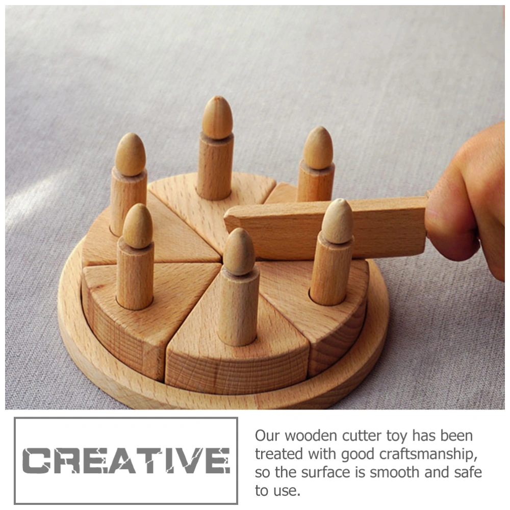 5Pcs Wooden Cutter Toy Simulation DIY Cooking Cutter Educational Toys for Boys Girls