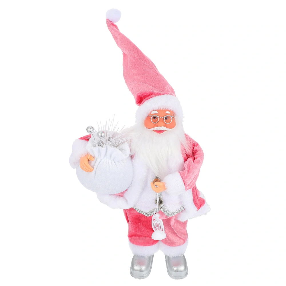 1Pc Santa Claus Figurine Christmas Desktop Decoration Lovely Party Decoration