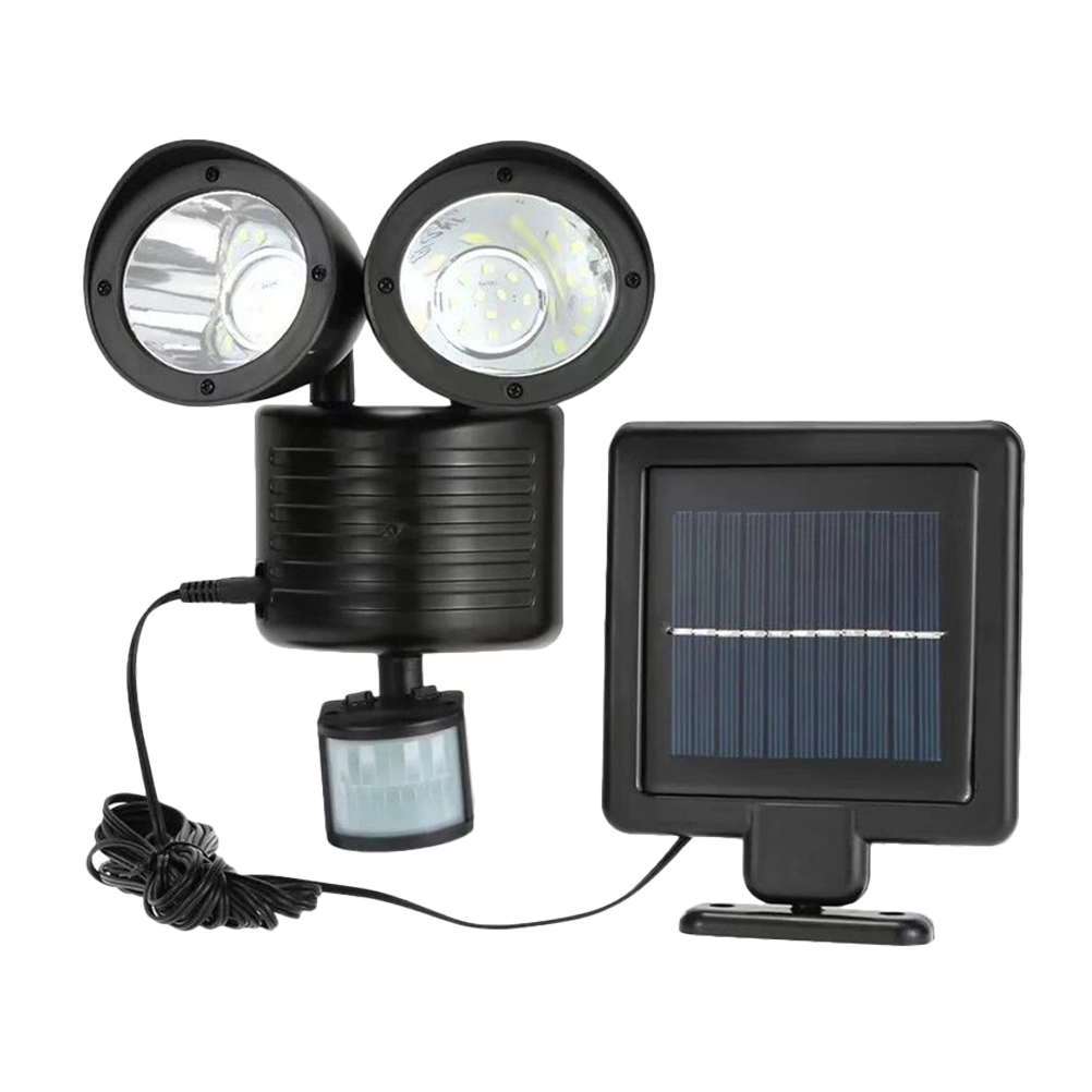 Solar Induction Wall Lamp Double-Ended Spotlights Solar Double Head Street Lamp LED Solar Wall Lamp