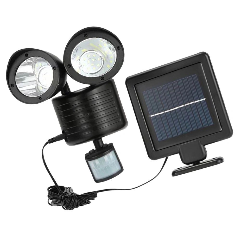 Solar Induction Wall Lamp Double-Ended Spotlights Solar Double Head Street Lamp LED Solar Wall Lamp