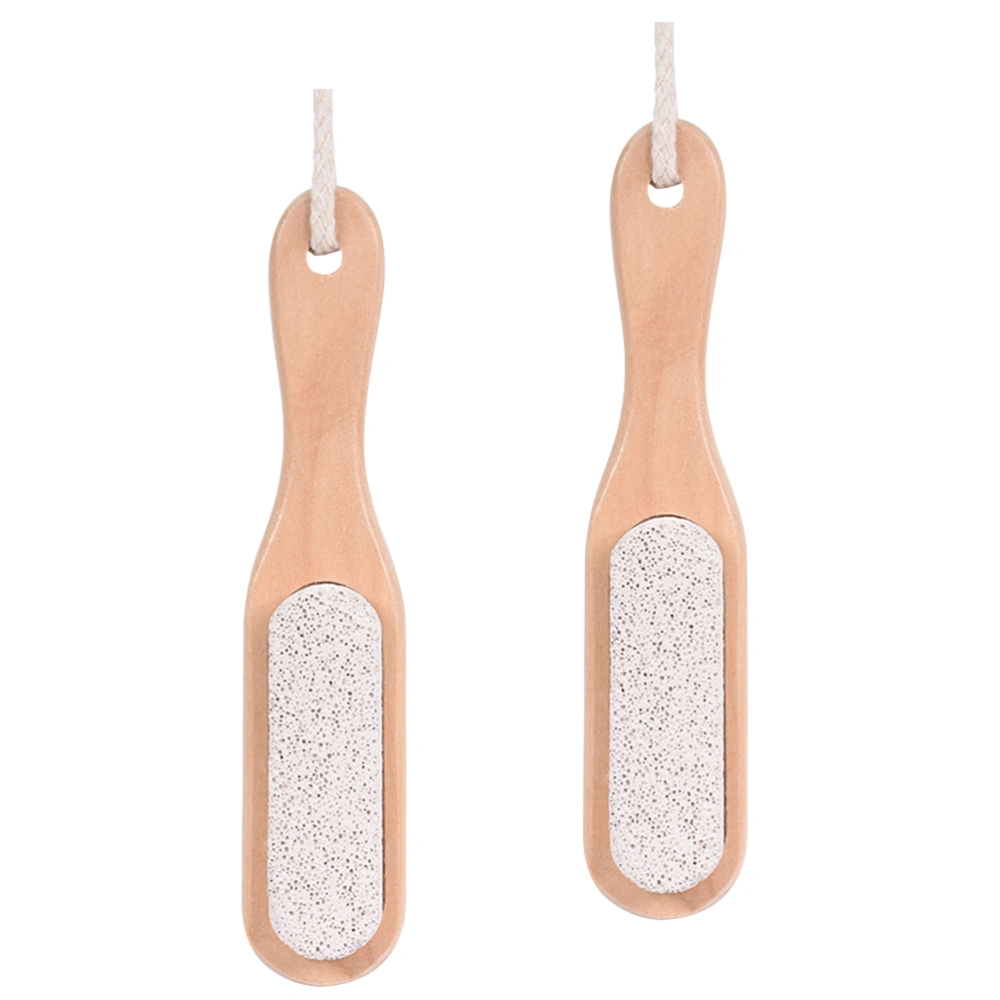 2Pcs Nail Brushes Pumice Stone Brushes SPA Cleaning Brushes Nail Cleaning Scrubber White (Single Side)