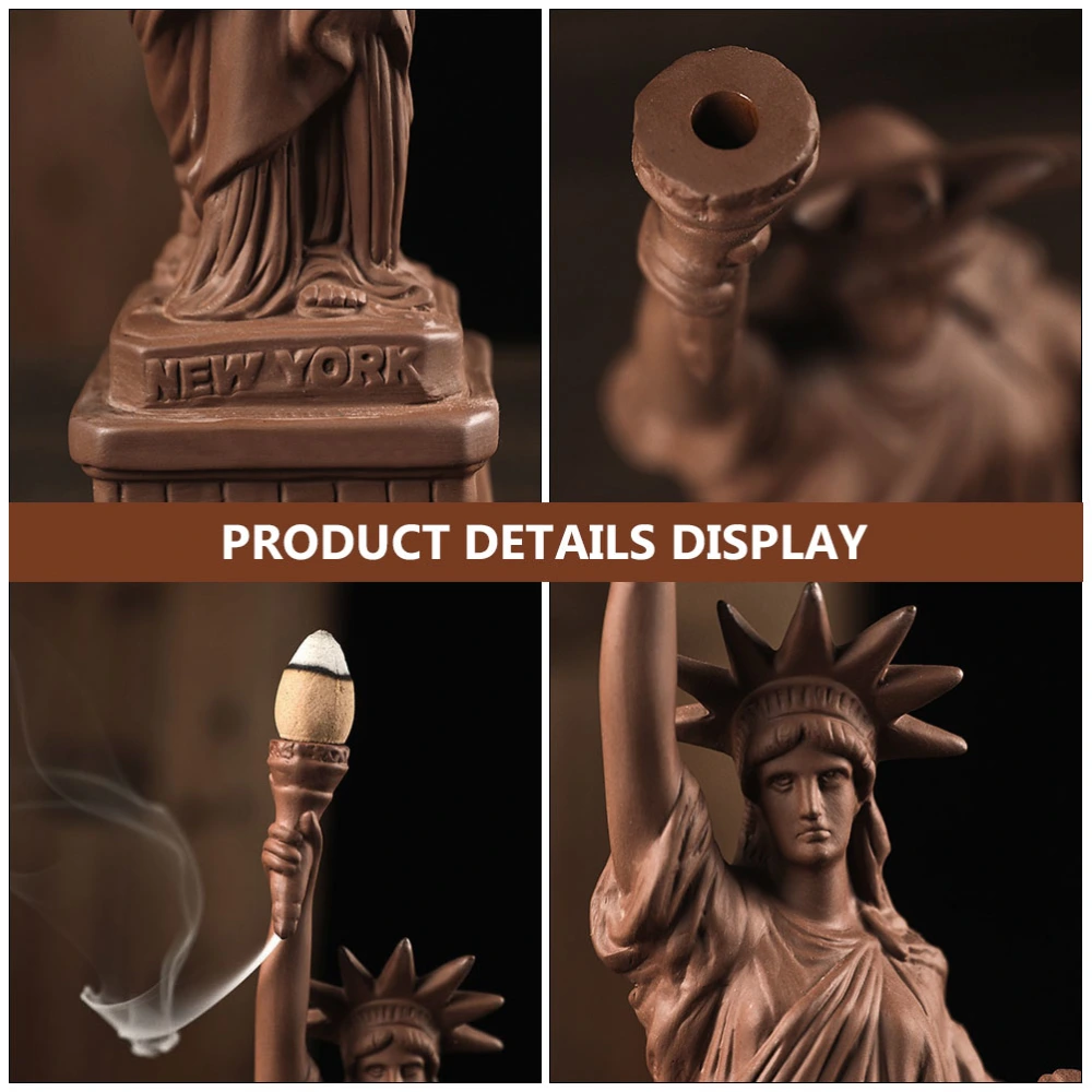 1pc Goddess of Liberty Desktop Decoration Creative Tabletop Adornment (Coffee)