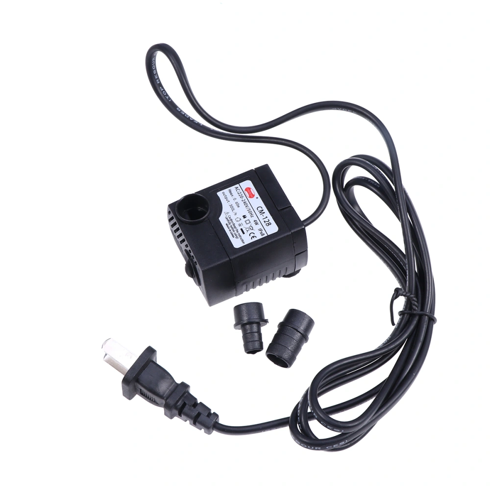 4W Powerful Submersible Water Pump with Power Cord for Fountains Ponds Aquarium Fish Tank Statuary