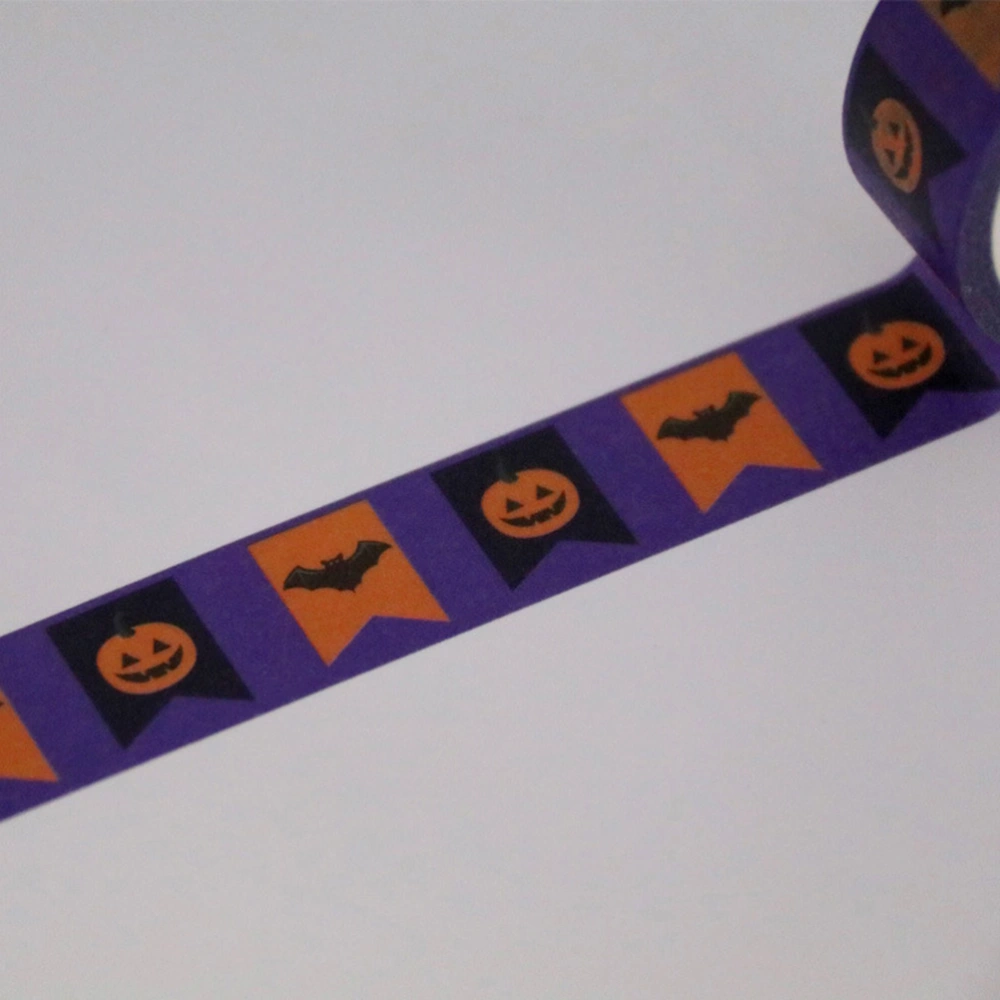 5pcs Halloween Pumpkin Skull Washi Tape Cartoon Masking Tape Scrapbook Decorative Tape