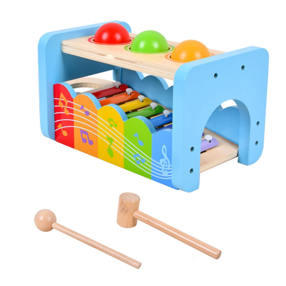 1Pc Children's Early Learning Plaything Wooden Plaything for Children (Blue)