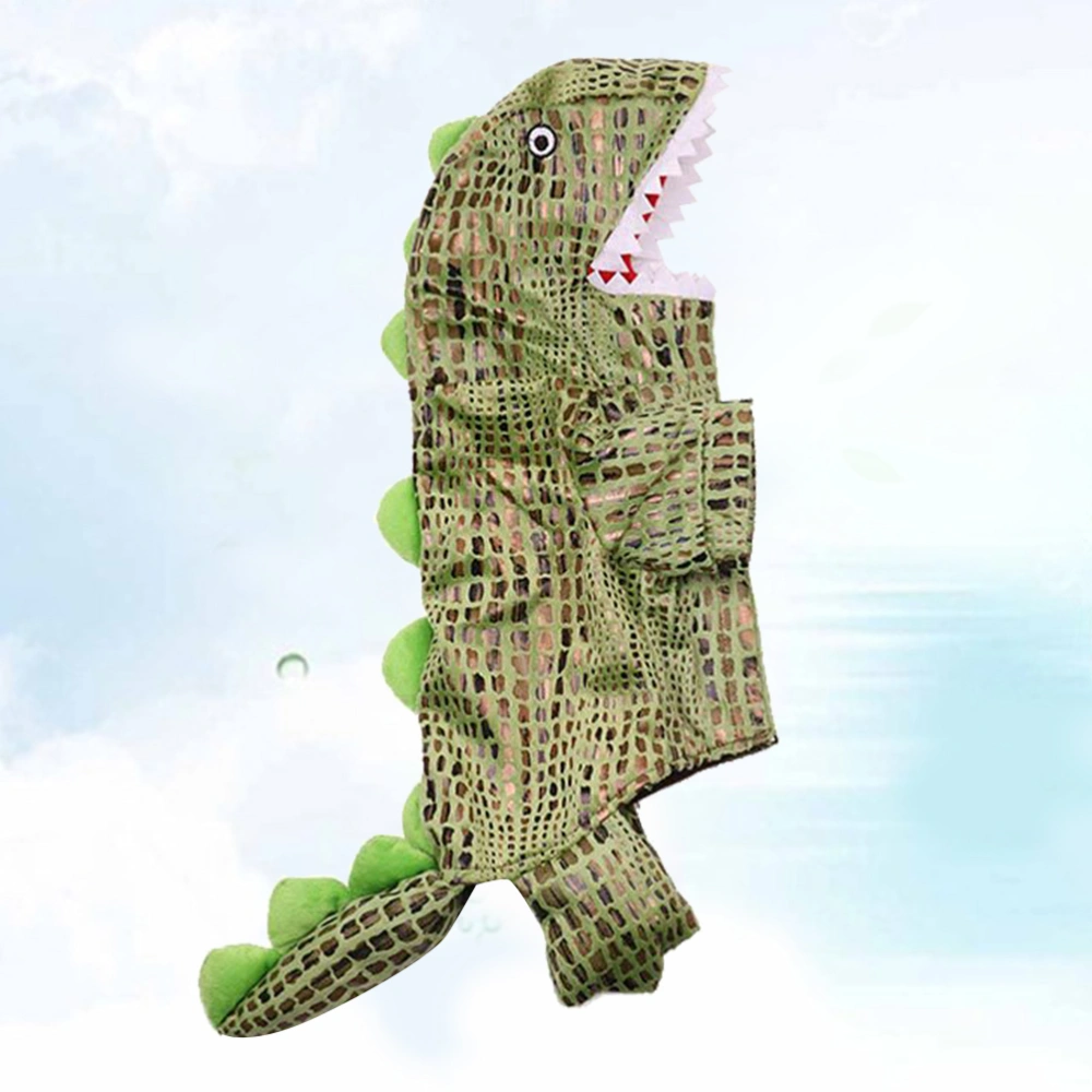 and Adorable Pet Halloween Costume Crocodile Shaped Cosplay Clothes for Puppy Dog Size L