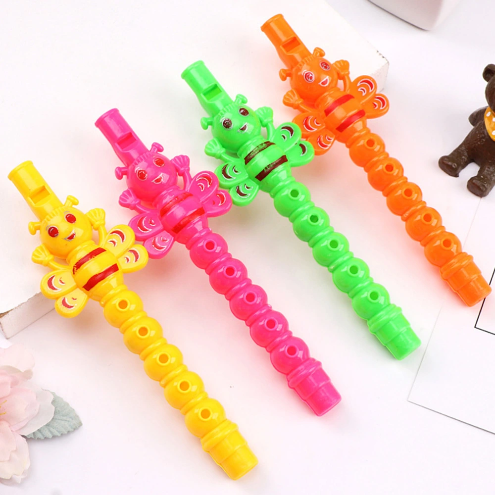 25 Pcs Plastic Flute Toy 5-hole Clarinet Toy Kids Flute Toy Musical Instrument Toy