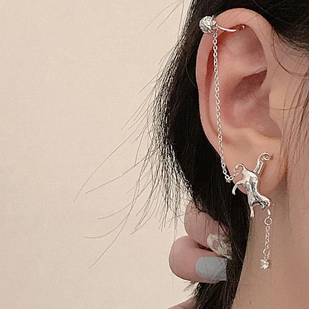 1 Set Elegant Ear Bone Clips Ear Bone Clamp Creative Earring Delicate Ear Jewelries