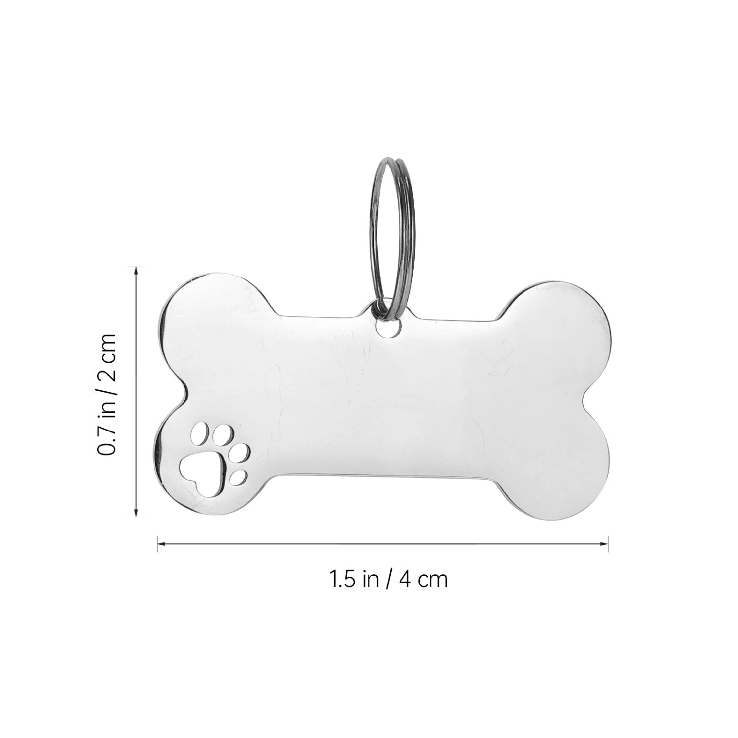 1 Set Puppy Dog Name Tags Anti-lost Engraved Pet Dog Collar Accessories