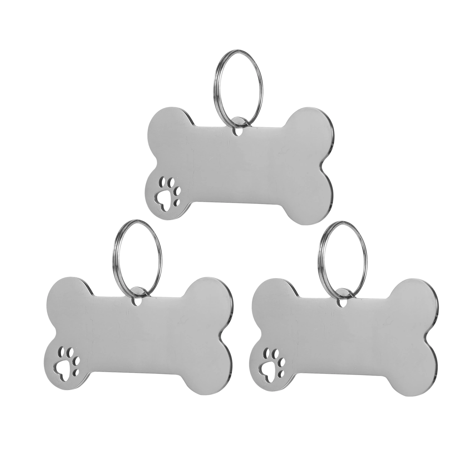 1 Set Puppy Dog Name Tags Anti-lost Engraved Pet Dog Collar Accessories