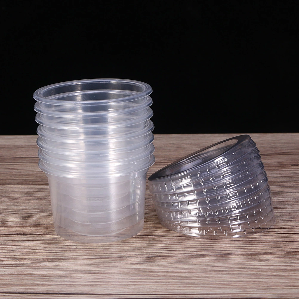 200pcs Disposable Sauce Cups Small Sauce Container Plastic Jelly Cups Pudding Mousse Cup with Lid for Home Shop