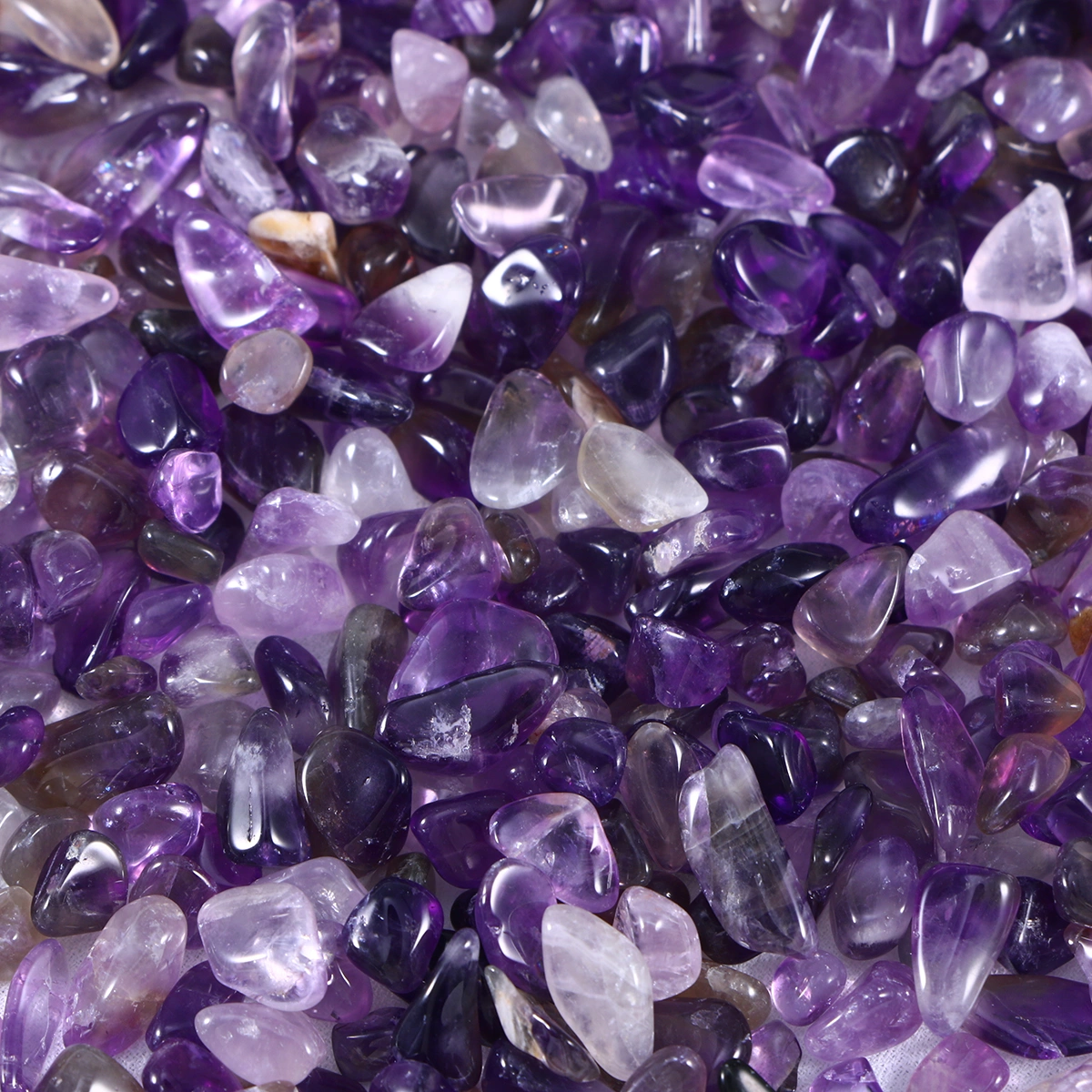 100g Polished Gravel Mixed Color Decorative River Stones for Aquarium (Red)
