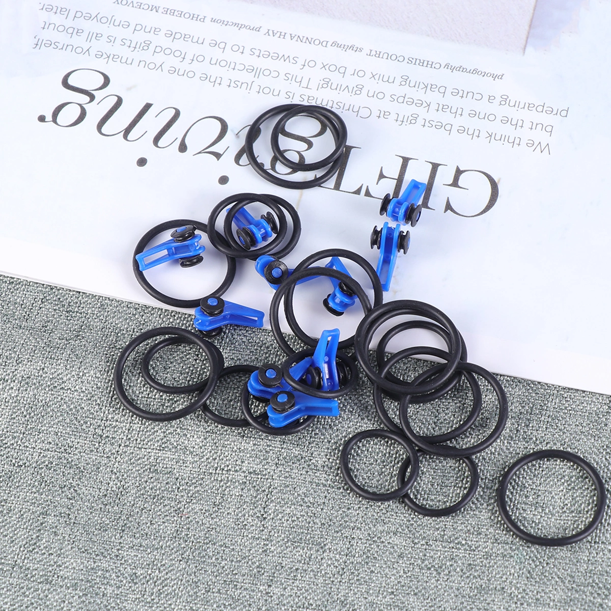 10 PCS Fishing Pole Hook Keepers Bait Holders Lures Jig Hooks for Fishing Rod Fishing Accessories (Blue #3)