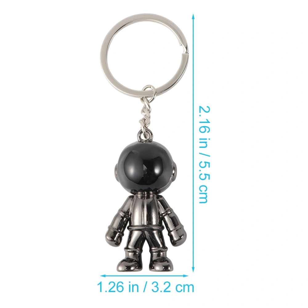 2 Pcs Astronaut Key Chains Space Robot Pendants Key Rings Bag Hanging Decors