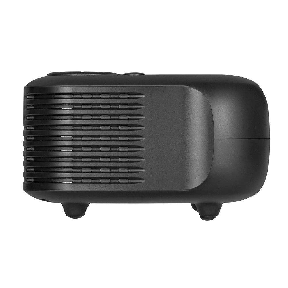 Mini Household Projector Family Cinema Portable Projector Accessories with EU Plug (Black)