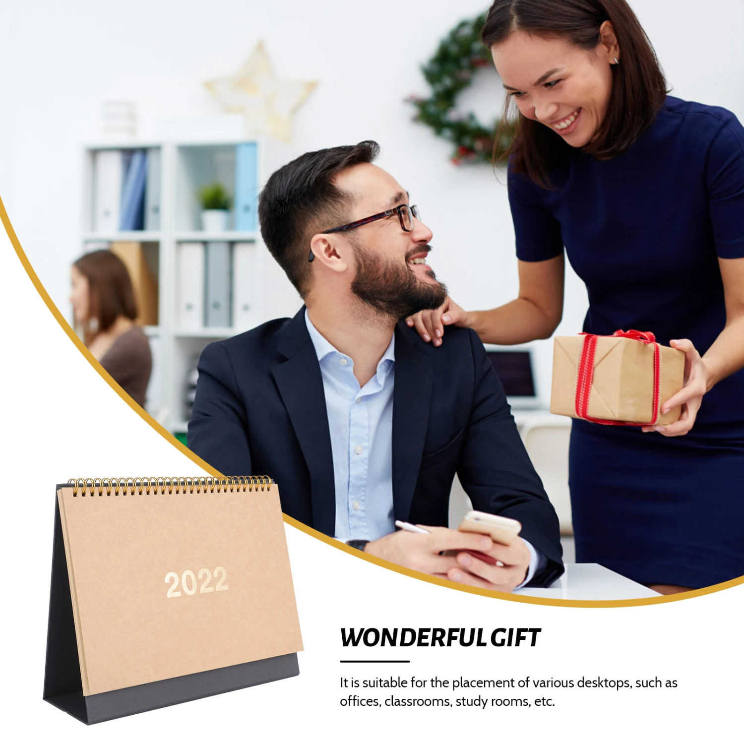 1Pc 2022 New Year Calendar Simple Design Table Calendar Planner Schedule Book