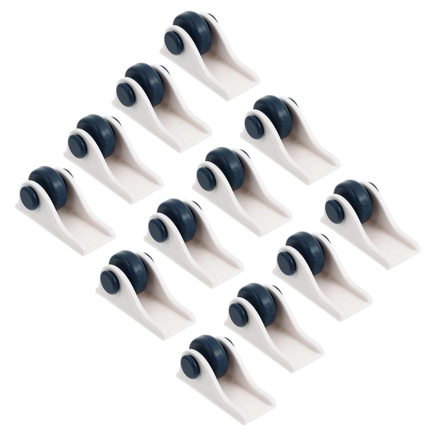 12pcs Practical Storage Box Pulley Self-adhesive Wheels Pulley Trash Can Casters