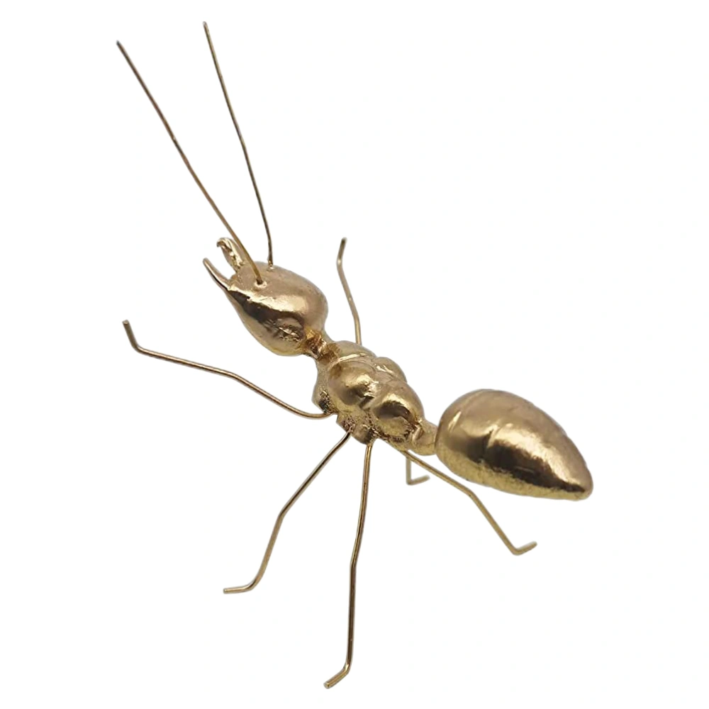 Alloy Ant Sculpture Solid Metal Insect Ornament Small Ant Figurine Home Decor