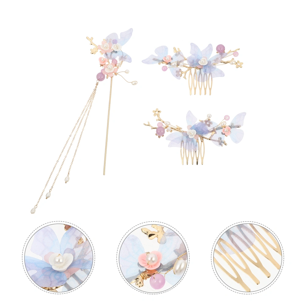 1 Set/3pcs Chinese Retro Hairpin Antiquity Hair Wear Creative Women Decoration