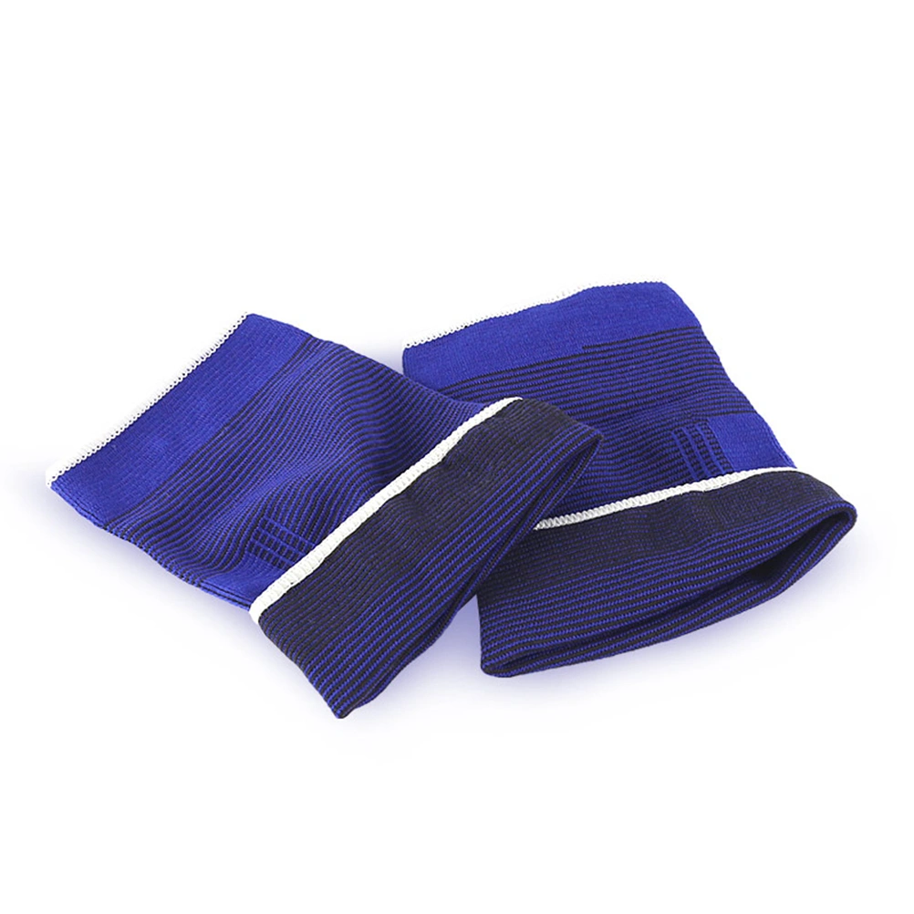 1 Pair Knee Protective Cover Men and Women Fitness Knee Protective Cover for Running Cycling Exercise (Blue, Free Size)