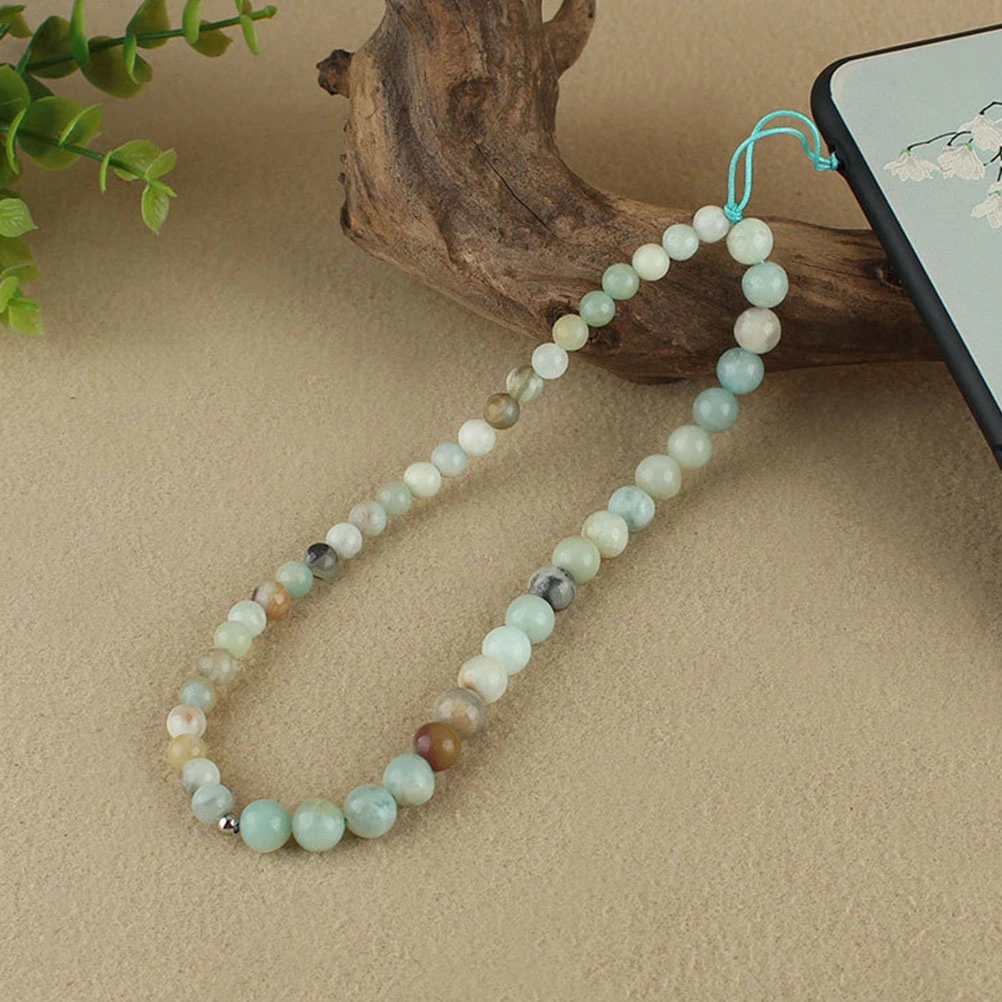 Anti-lost Cellphone Hanging Rope Agate Beads Phone Lanyard Phone Accessory