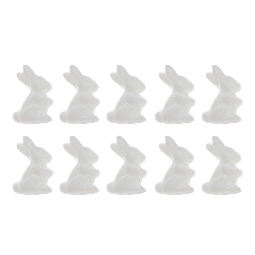 10pcs Kindergarten Painting DIY Crafts Bunny Rabbit Modeling Ornaments