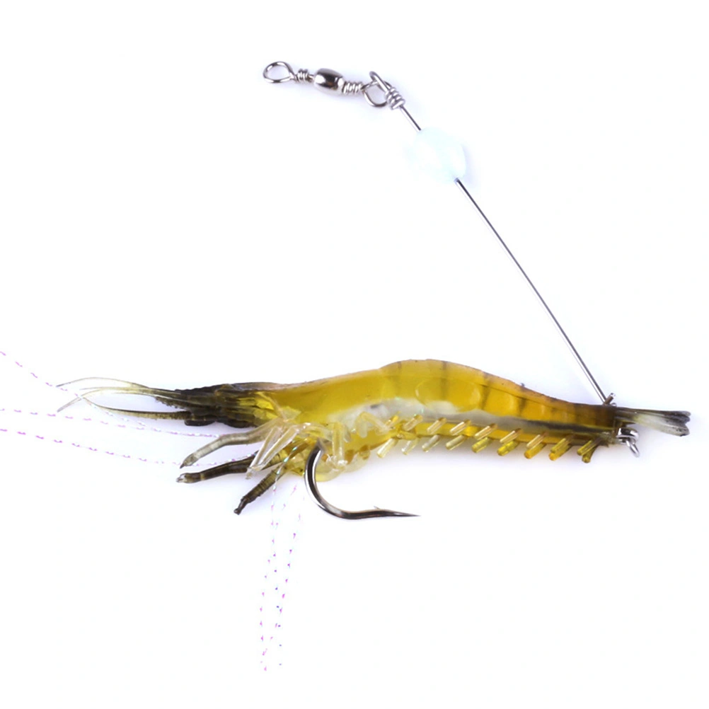 3pcs Simulation Shrimp Luminous Fishing Bait Fishing Gear Set Fishing Lures Fishing Set for Fishing