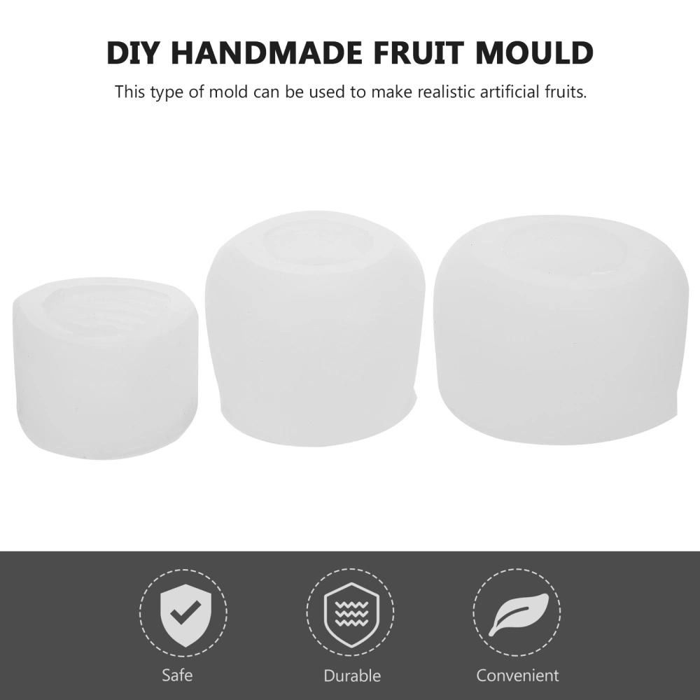 3 Pcs Silicone Mold Simulated Water-chestnut Shaped Mold DIY Handmade Mould