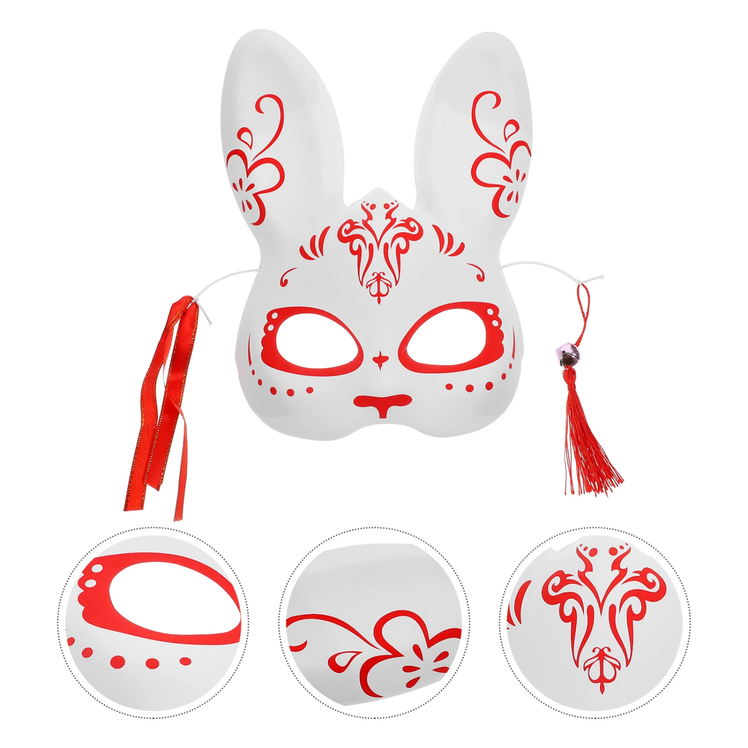 Decorative Animal Half-face Mask Plastic Halloween Animal Mask Delicate Masquerade Party Mask
