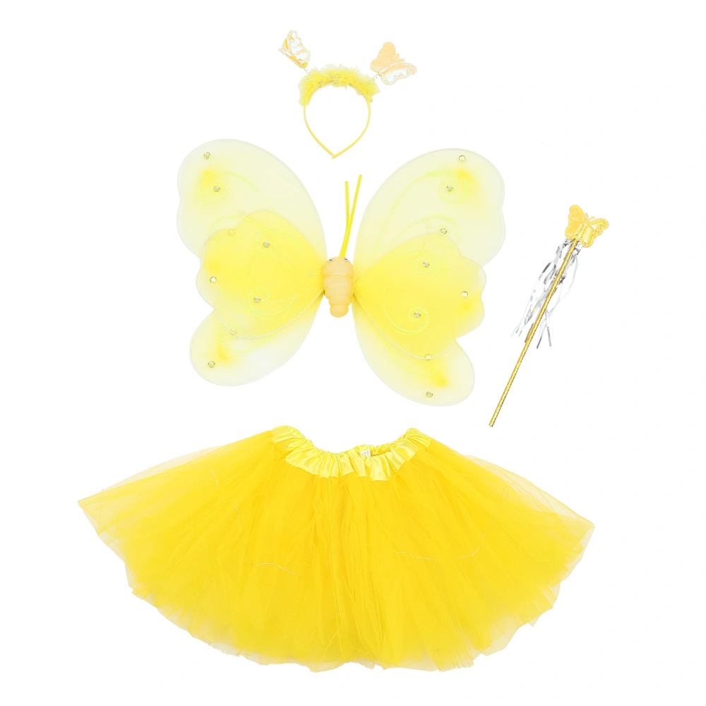 1 Set of  Fairy Costume Festival Skirt Kit Girls Performance Lighting Dress Kit