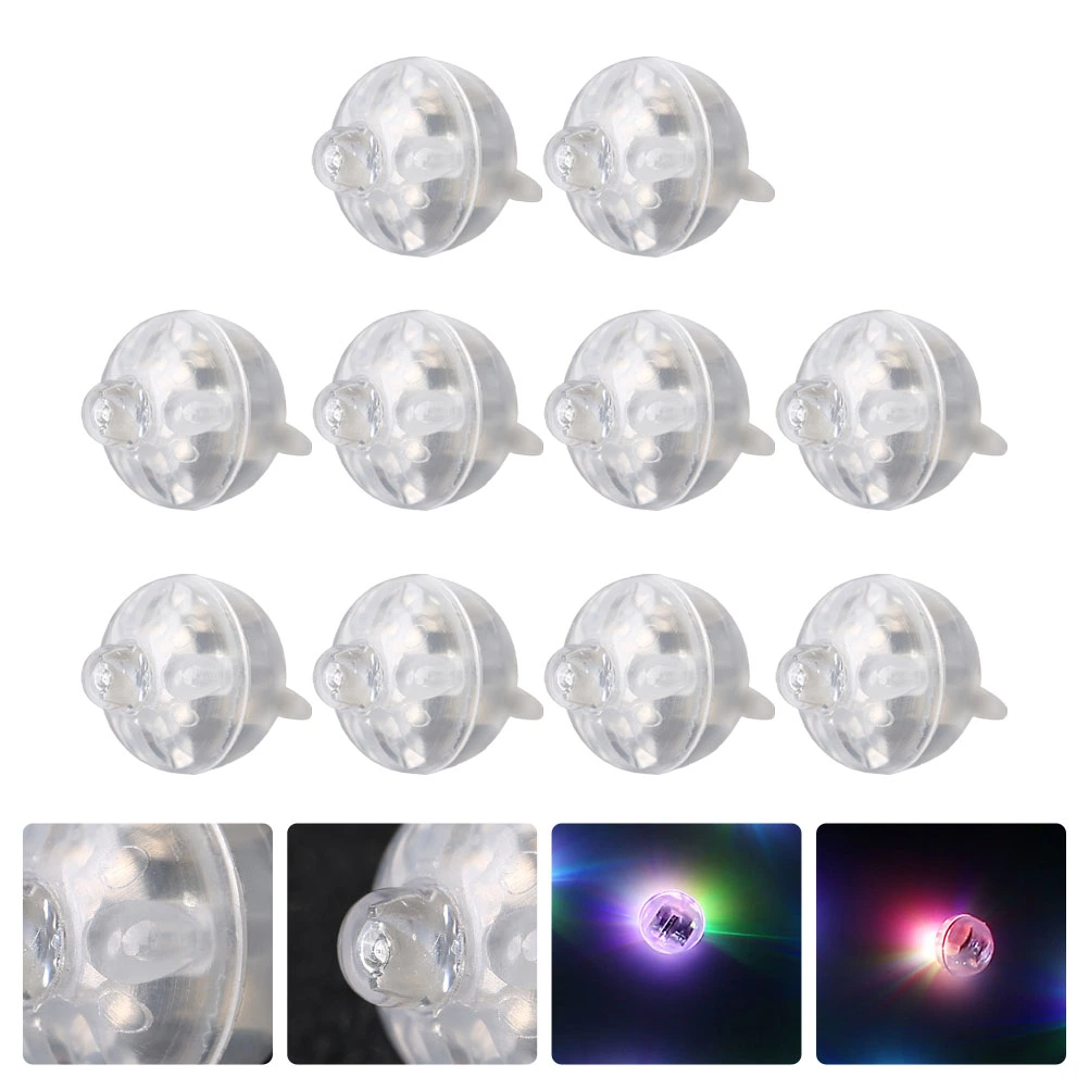 50Pcs Round Ball LED Balloon Light Mini Luminous Lamps Colorful Lantern Bar Bulb