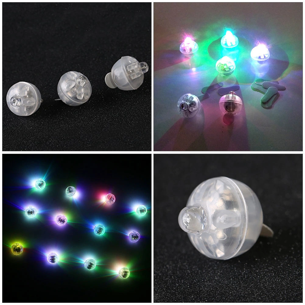 50Pcs Round Ball LED Balloon Light Mini Luminous Lamps Colorful Lantern Bar Bulb