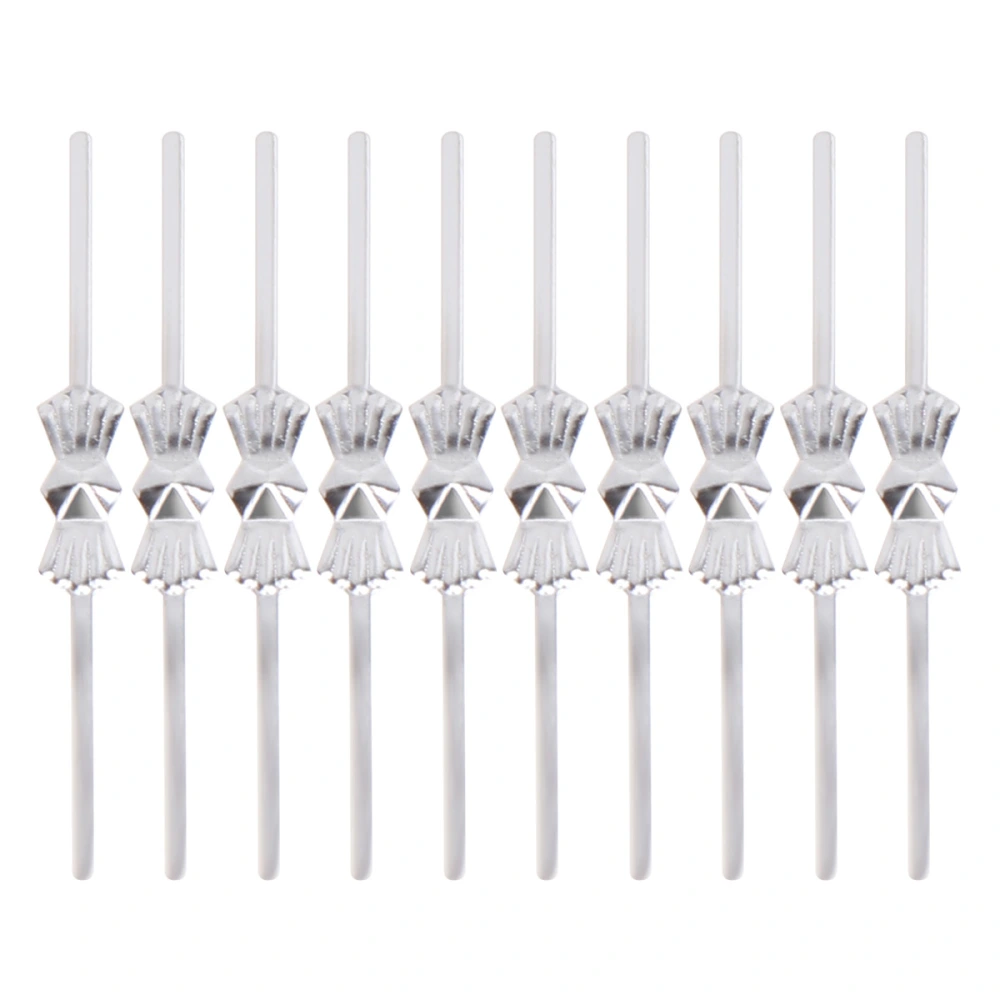 300Pcs Crystal Pearl Curtain Link Replacement Vertical Roman Roller Blind Ball Chain Cord Connector Clips(Silver)