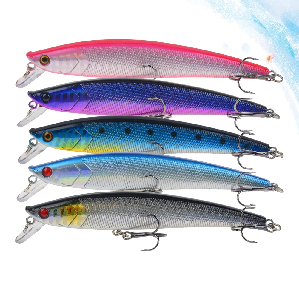 1 Set 11cm Fake Fishing Bait with Fishing Hook Simulated Fishing Baits Fishing Accessories Fishing Supplies