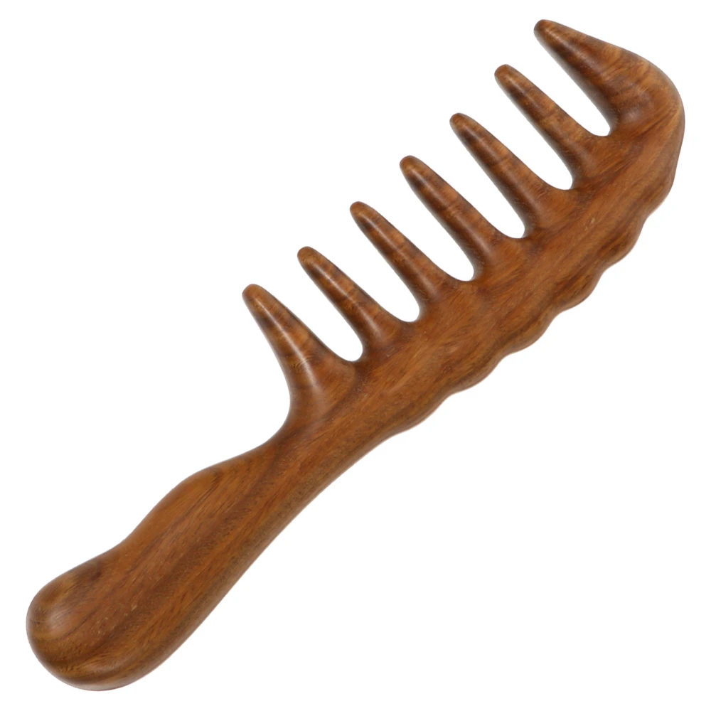 1pc Women Massage Comb Creative Sandalwood Comb Practical Hairstyling Comb