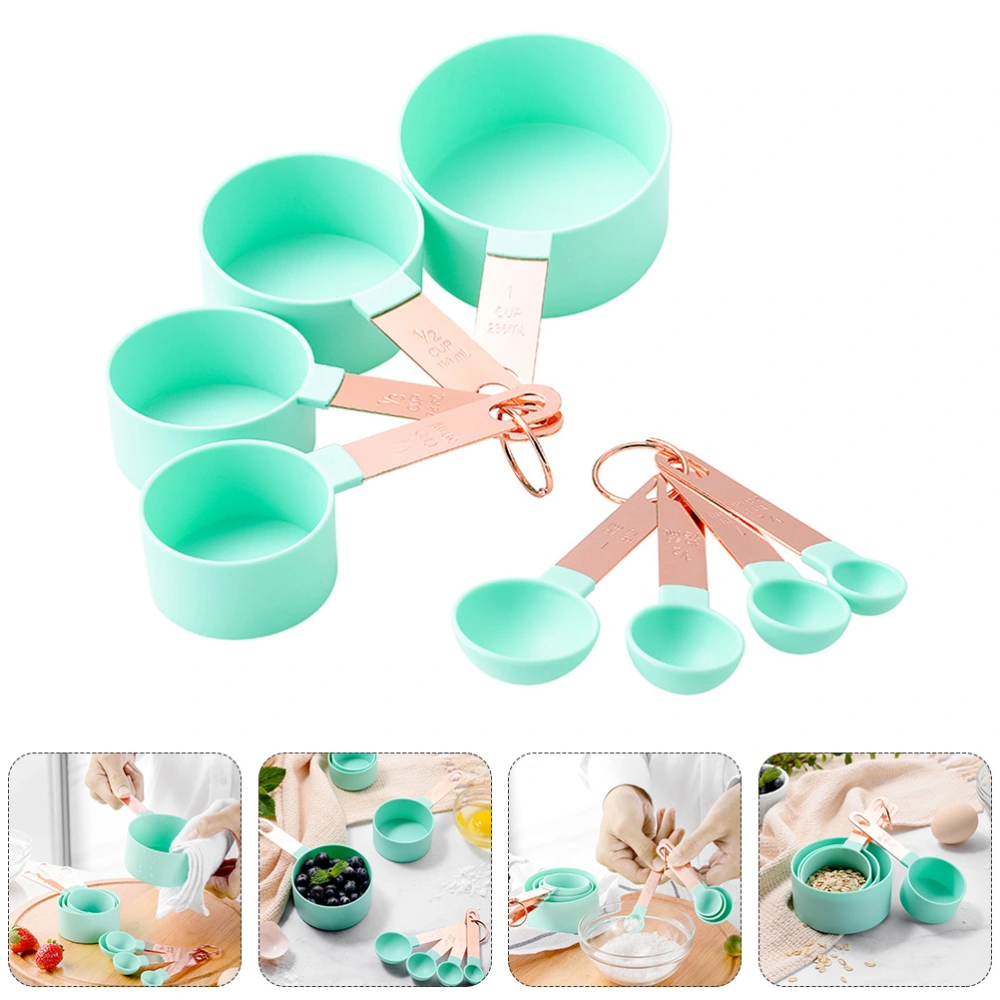 8Pcs Practical Measuring Spoons Cups Set Kitchen Supplies Baking Tools