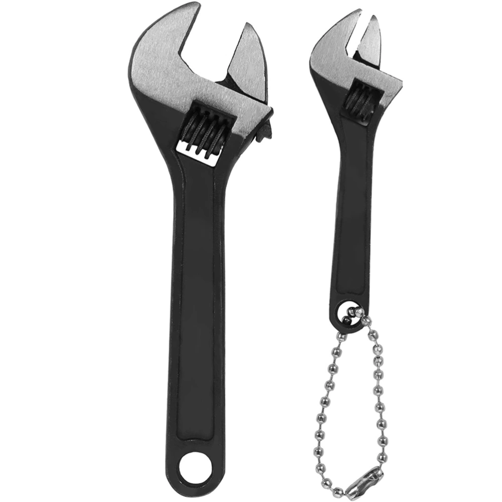 2pcs Adjustable Wrench Hand Wrench Spanner Garage Workshop Home Repair Hand Tool