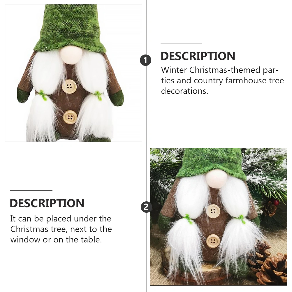 1Pc Christmas Decor Santa Claus Desktop Decor Santa Ornament