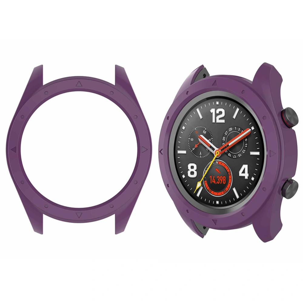 Silicone Practical Watch Case Watch Cover Compatible for Huawei Watch Protection Purple