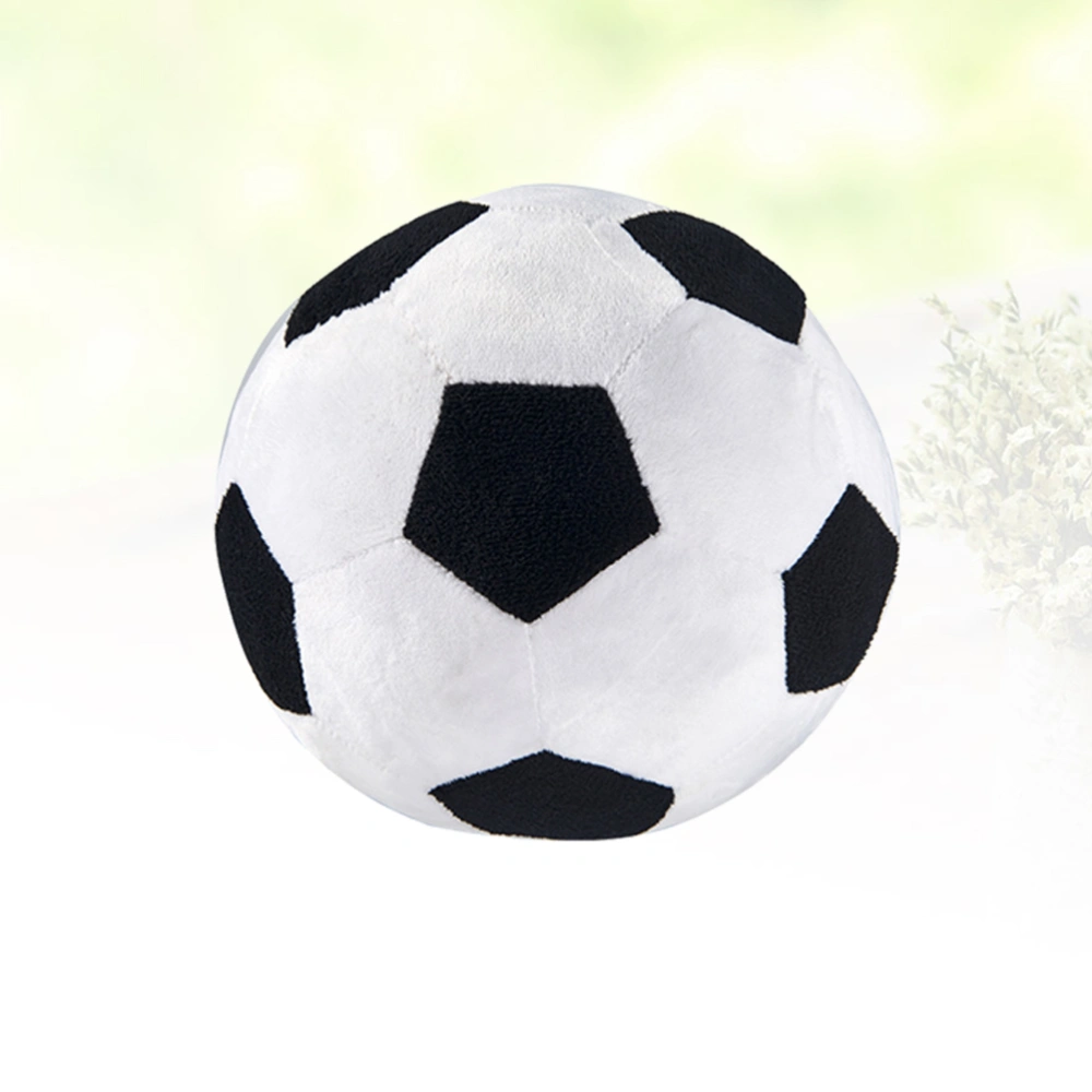 1pc 22cm Creative Plush Ball Toy Simulation Football Toys for Birthday Party Gifts (As shown)