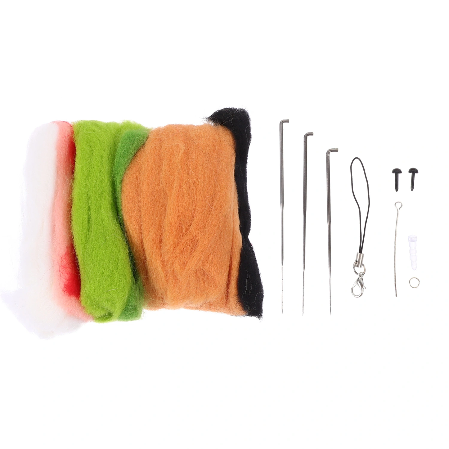 1 Set of DIY Wool Felt Kit Handmade Animal Wool Felt Material Wool Felt Crafts
