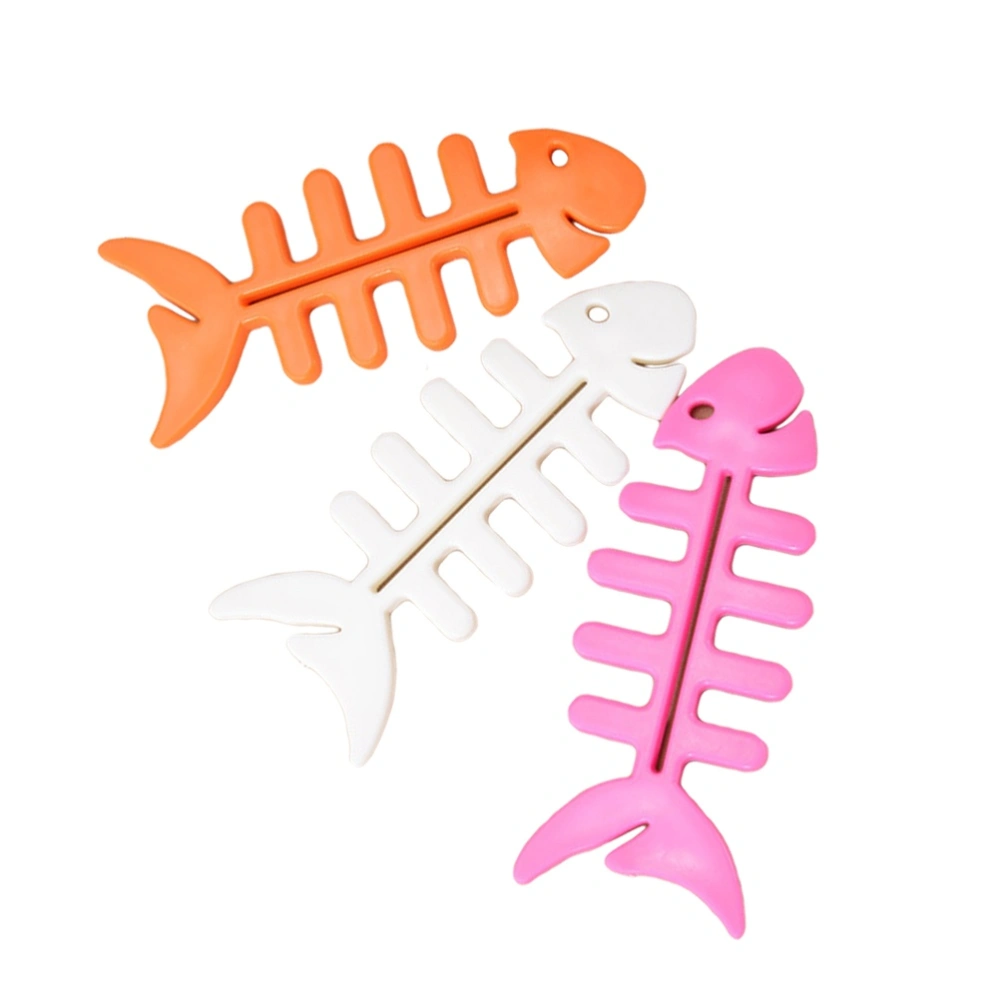 10pcs Creative Manual Toothpaste Squeezer Fish Bone Rolling Tube Facial Cleanser Extruder Squeezer Children's Toothpaste Squeezer Bathroom Accessories (Mixed Color)