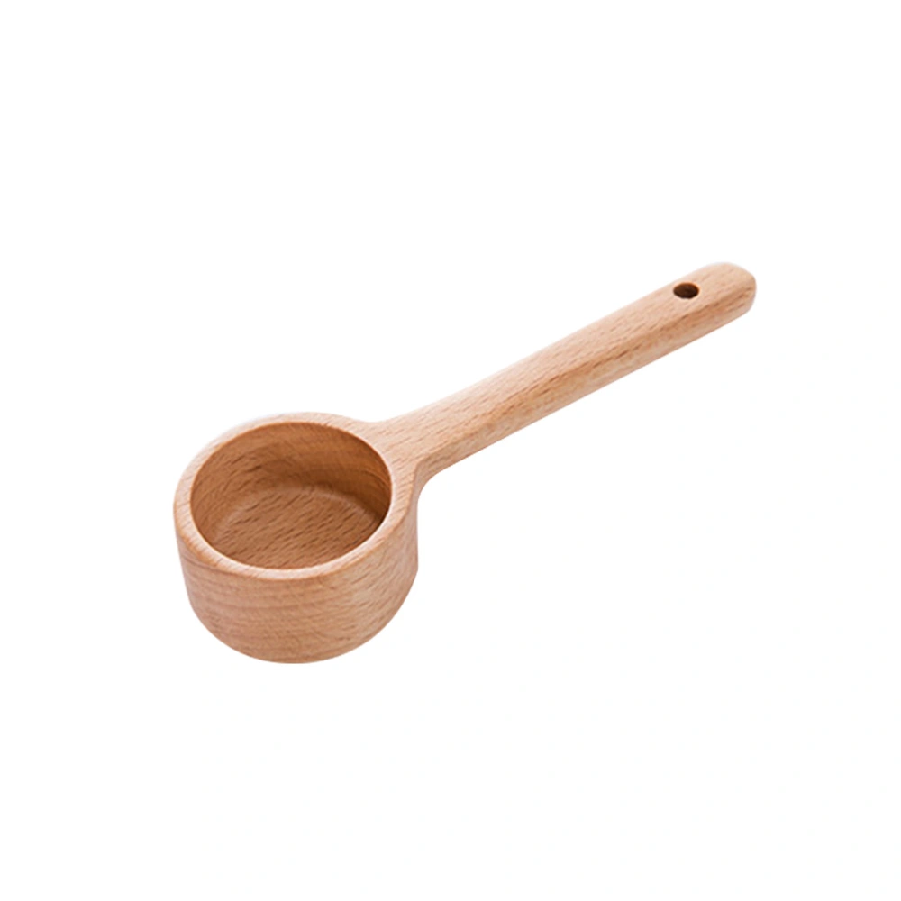 Long Handle Natural Wooden Spoon Wood Tableware Kitchen Soup Spoon Ladle Scoop for Home Restaurant (Small Size)