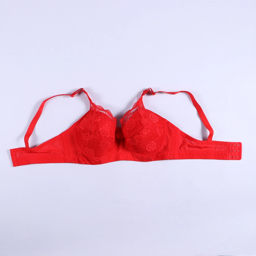 Fake Breast Bra Pocket Bra Silicone Breast Forms Crossdressers Cosplay Prop 90C (Red)