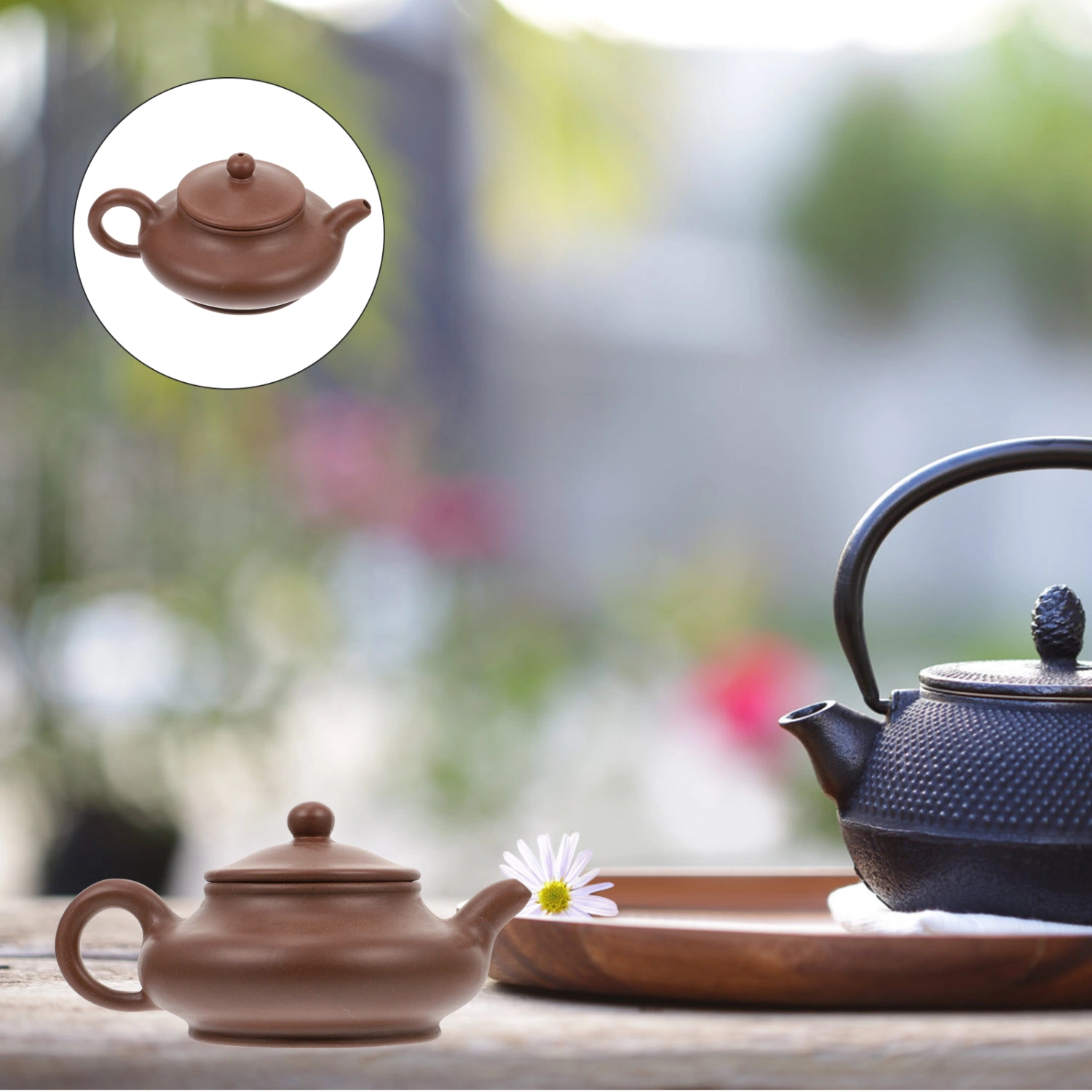 1Pc Household Water Kettle Practical Kettle Teapot Tea House Purple Sands Kettle (Brown)