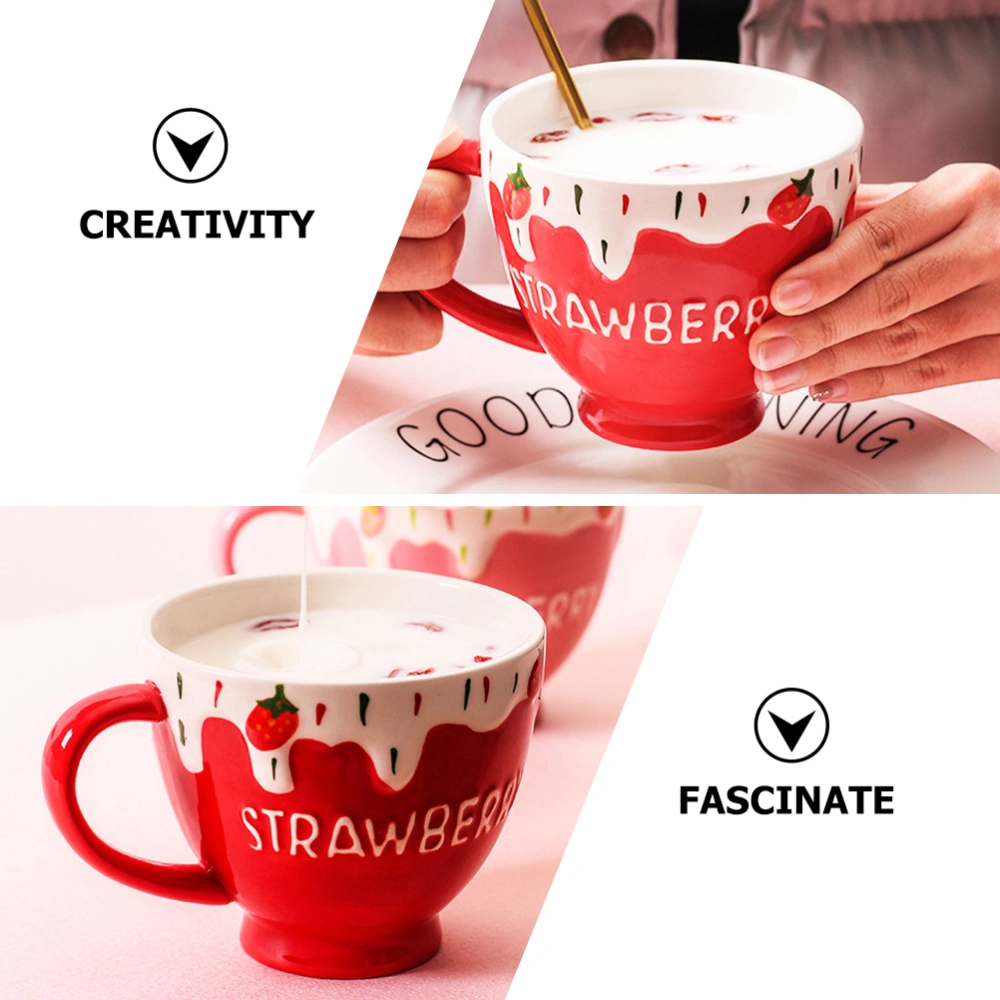 Multi-function Milk Cup Ceramic Coffee Cup Household Coffee Mug Coffee Accessory