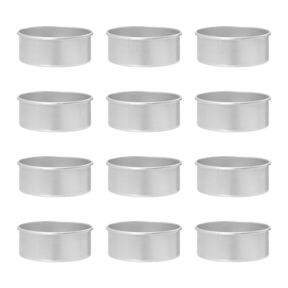 50pcs Party Candlestick Base Round Candle Tray Aluminium Candle Stand Candle Holder