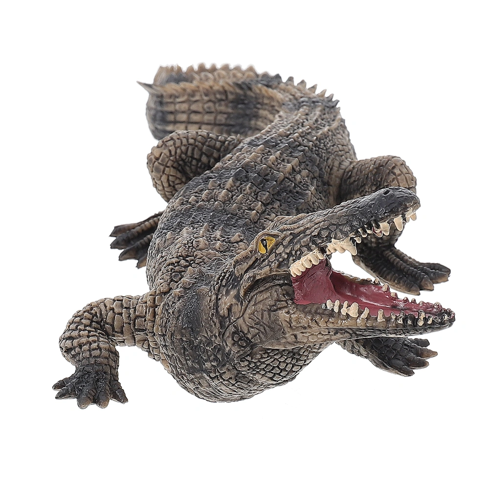 1pc Simulation Crocodile Toy Preschool Education Wildlife Cognitive Toy for Kid