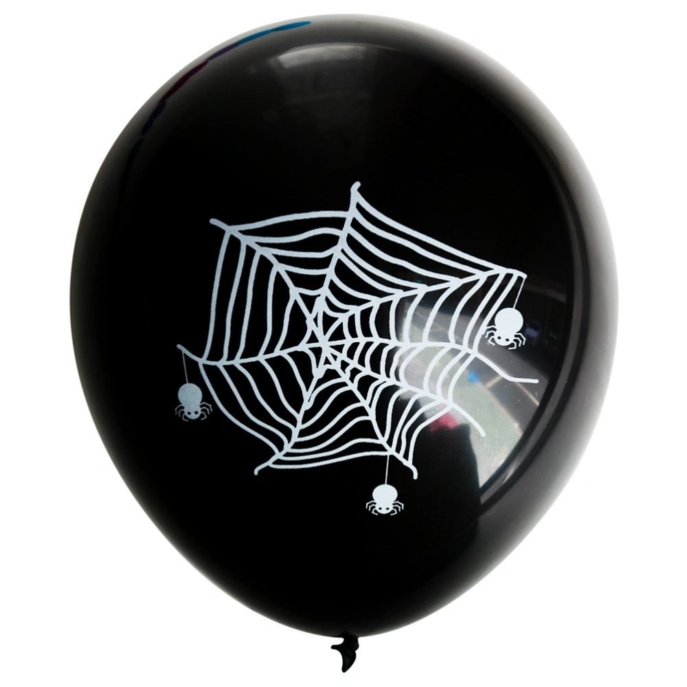 40PCS Halloween Decorations Favors Pumpkin Bat Spider Web Printing latex Balloon Halloween Latex Balloon