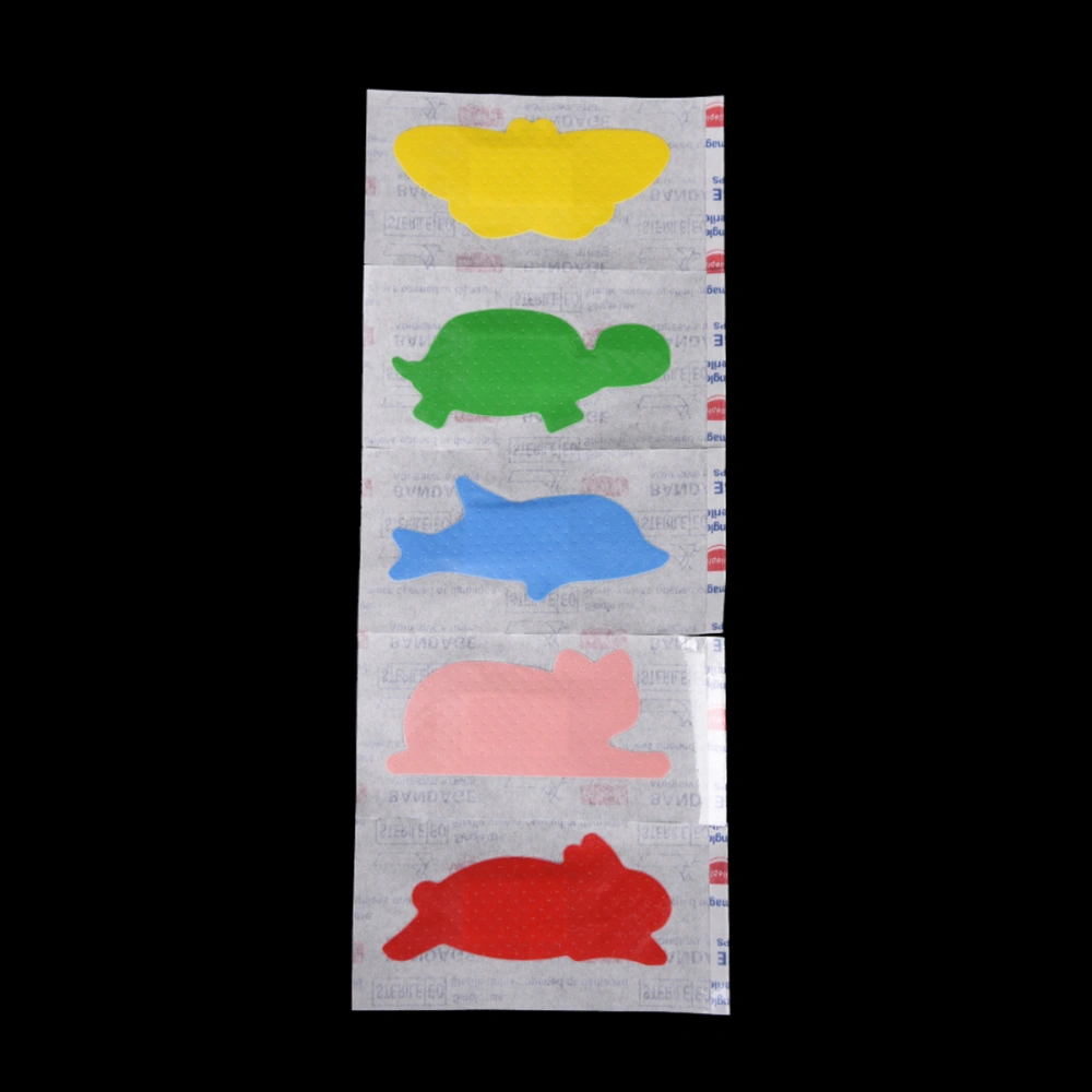 30Pcs Breathable Animal Design Cartoon Band Aid Hemostasis Adhesive Bandages First Aid Emergency Kit For Kids Children